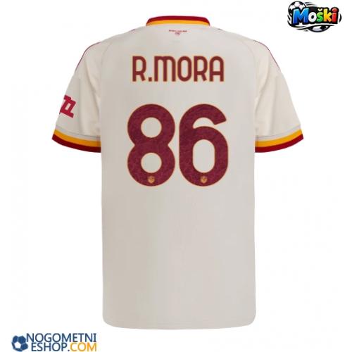 Moški Nogometni dresi AS Roma Rodrigo Mora #86 Gostujoči 2026-27 Kratek Rokav